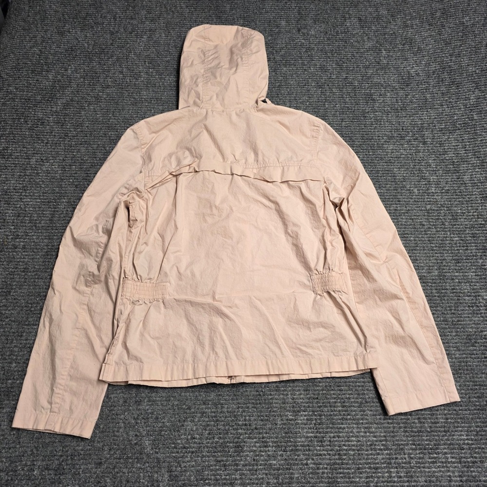 Nine West Hooded Windbreaker Full Zip Jacket Women's Size Medium Pink Cotton - Picture 2 of 7